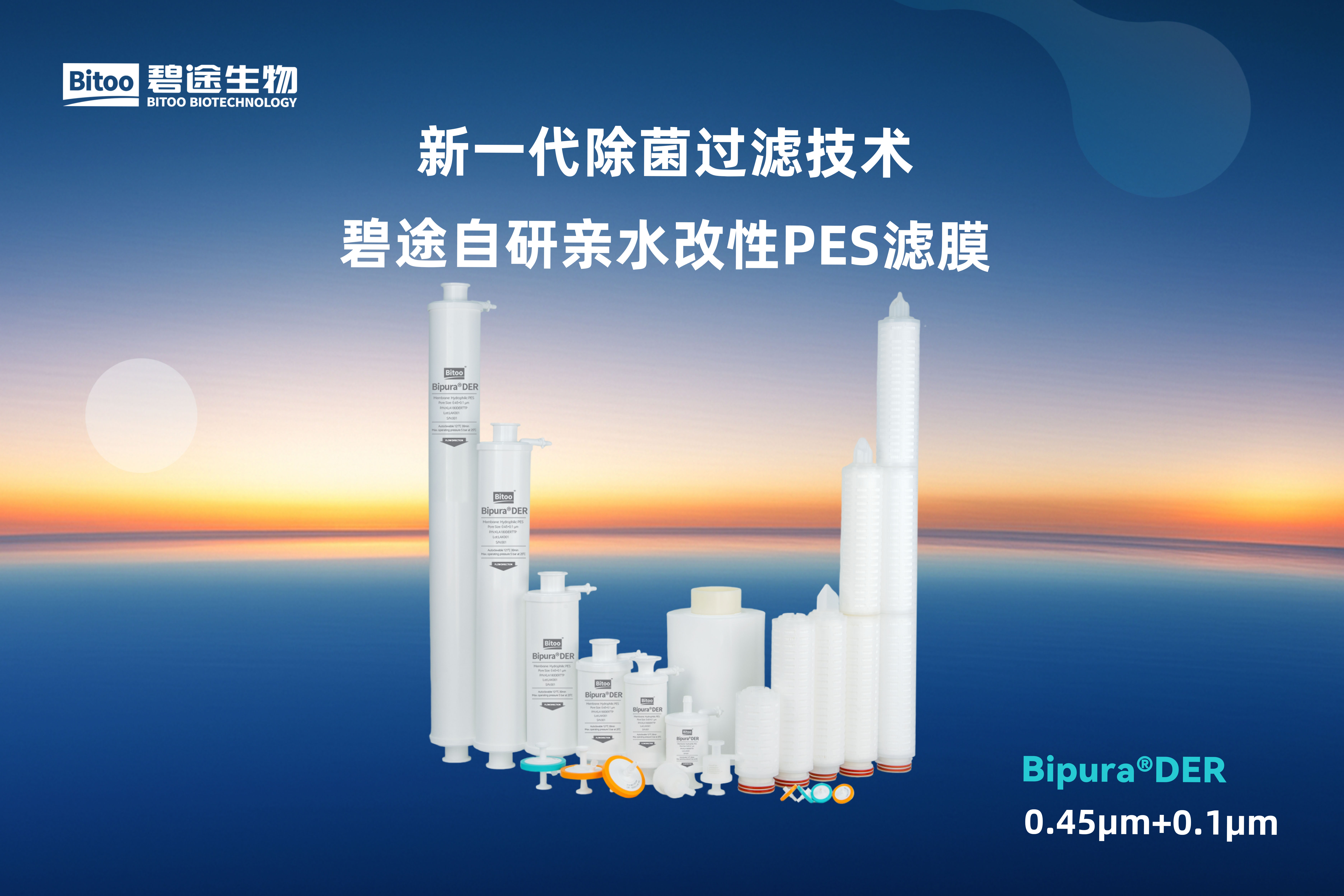 Bipura®DER 除菌过滤器(0.45μm+0.1μm)